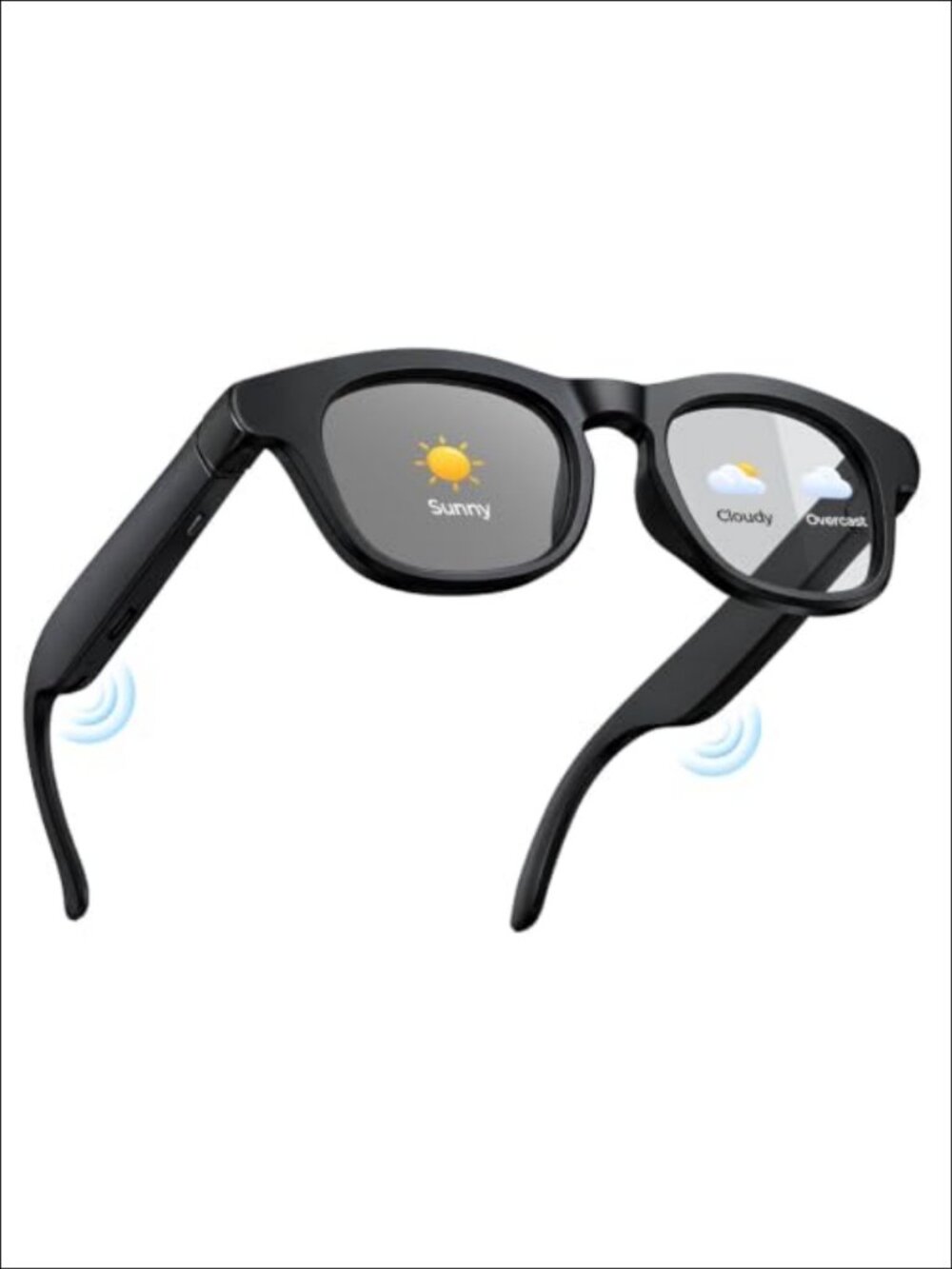 Photochromic Smart Glasses Open-Ear Bluetooth 5.4 Audio Eyewear